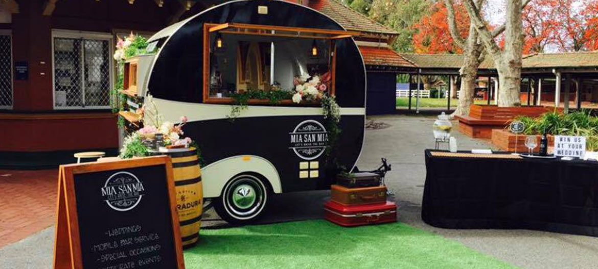 Food Van Trades, Personalised Retro Vintage Style Caravan, Catering Food Truck